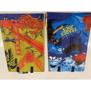 Trader Joe's Reusable Shopping Grocery Bags San Francisco Northern‎ CA Set Of 2